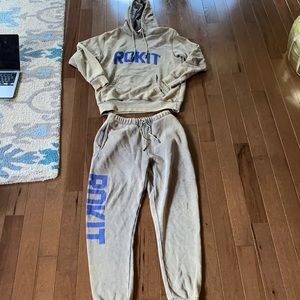 Rokit Lazer Pigment Dyed Hoodie and Sweatpants